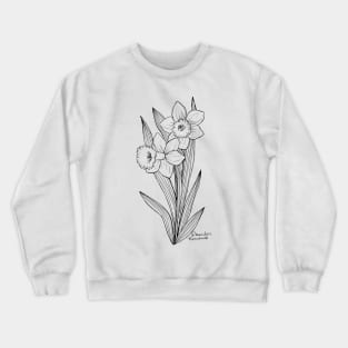 December's Birth Flower - Narcissus Crewneck Sweatshirt